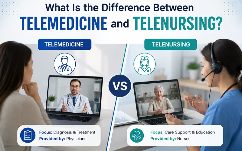 Difference Between Telemedicine and Telenursing?
