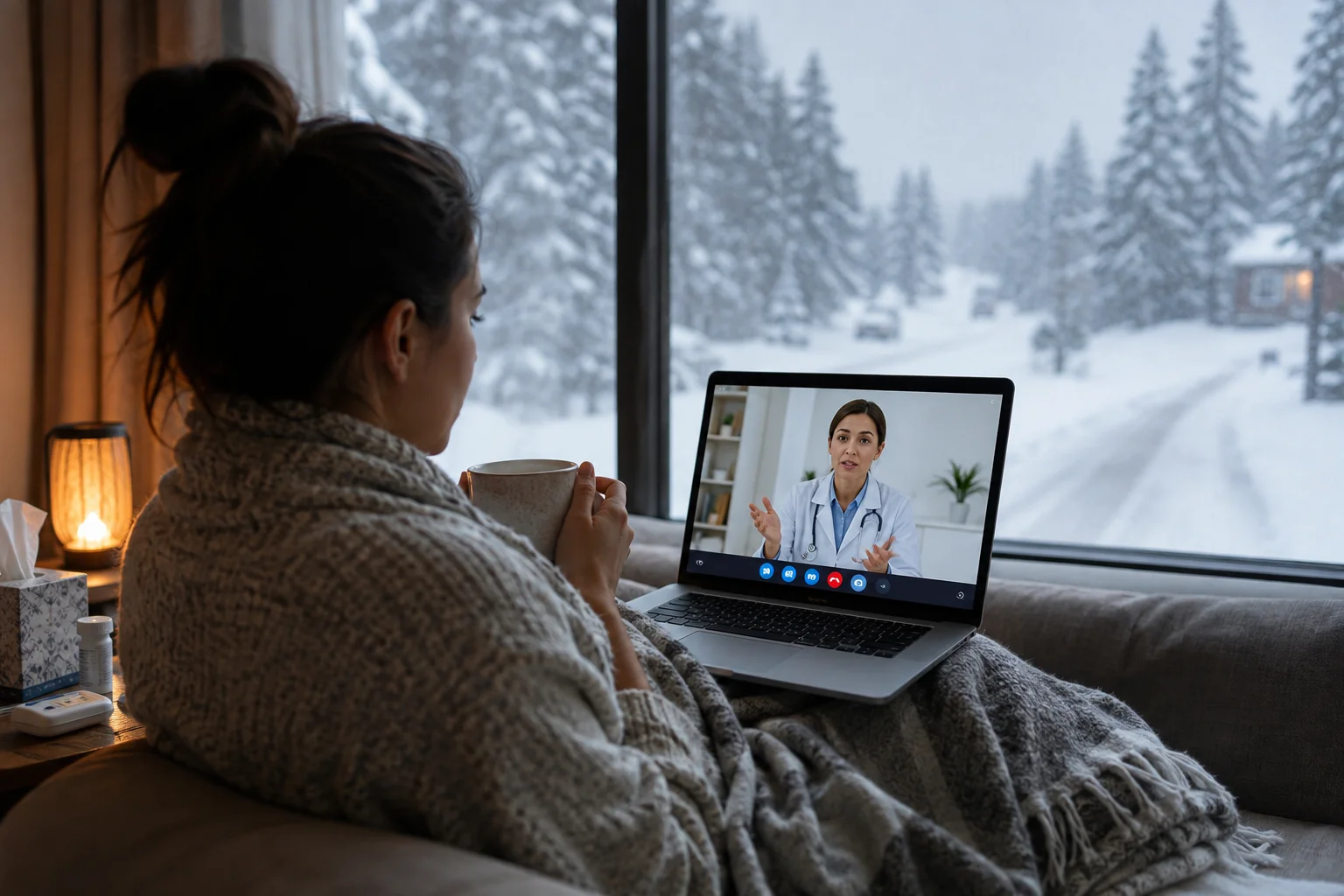 Can't Drive to a Doctor in an Alaska Snowstorm